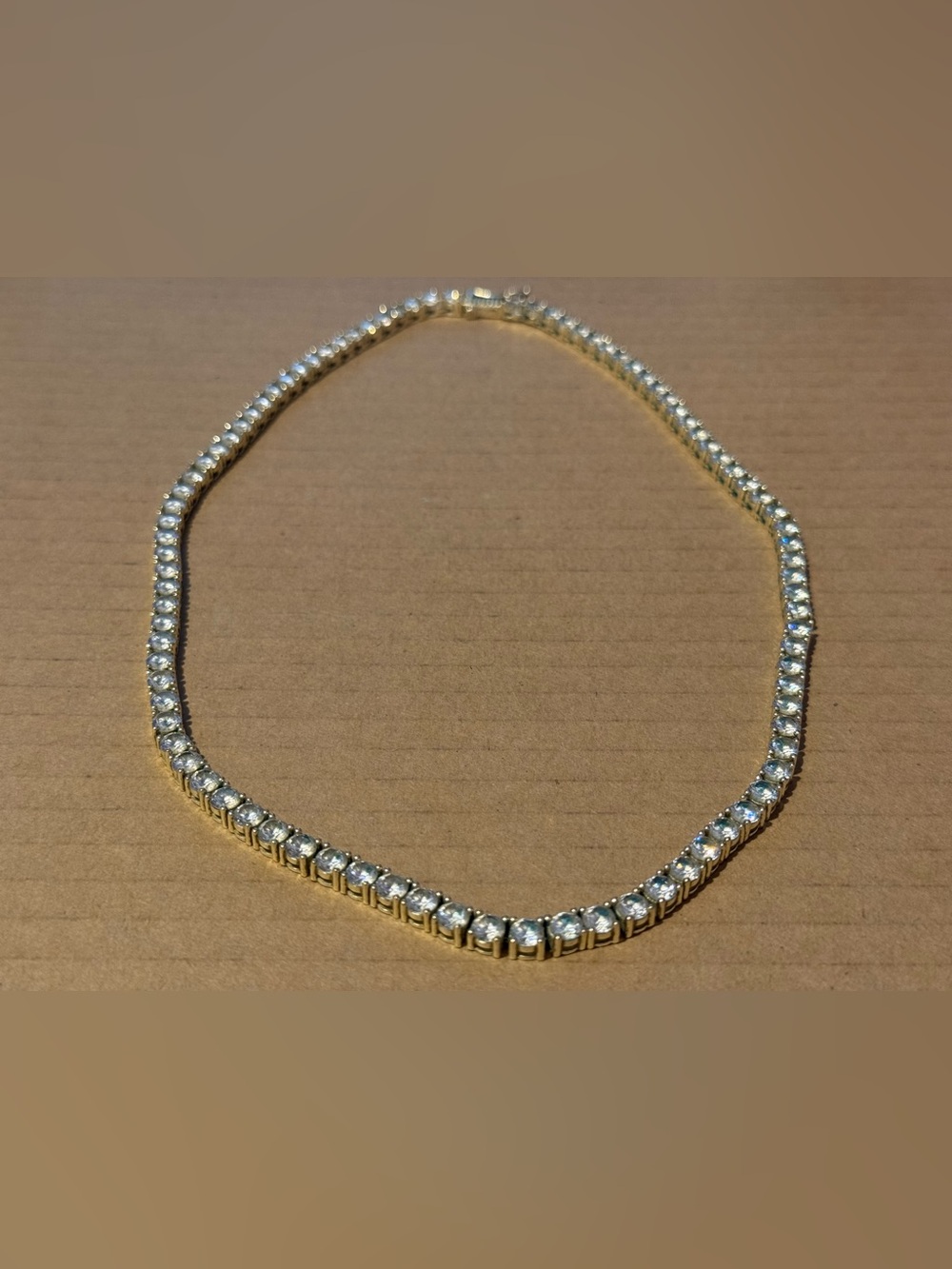GLD Electroplated Tennis Necklace - Women Jewelry